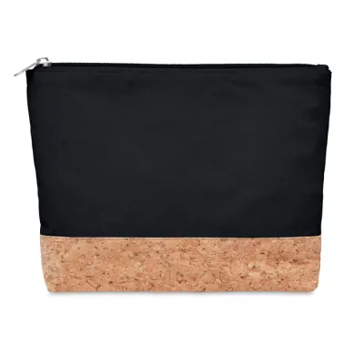 Kosmetyczka bawełniana 220 g/m² PORTO BAG - Czarny (MO9817-03)