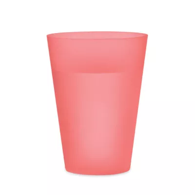 Kubek eventowy z PP 300 ml FESTA - Przezroczysty Czerwony (MO6375-25)