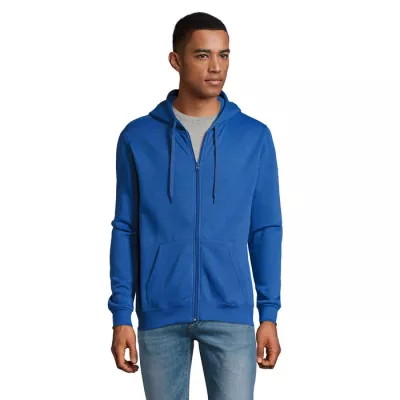 Bluza unisex z kapturem rozpinana 260 g/m² Sol's STONE - Niebieski (S01714-RB)