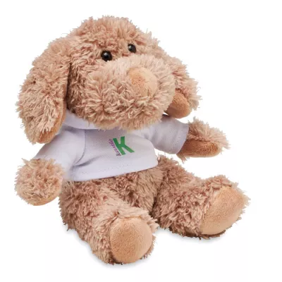 Maskotka piesek w bluzie z kapturem DOGGY - Bialy (MO6806-06)
