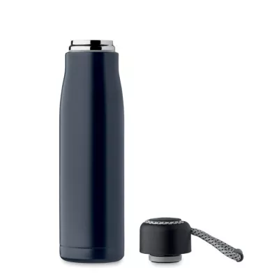 Butelka termiczna z uchwytem sznurkowym 500 ml CORDLE - Francuski Granat (MO2413-85)