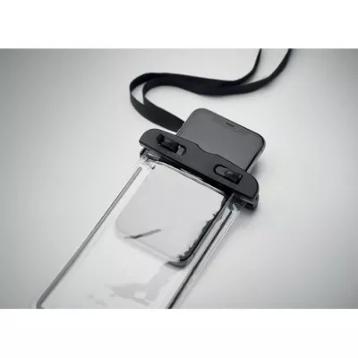 Etui wodoodporne na telefon IPX6 ze smyczą SMAG LARGE - Czarny (MO2183-03)