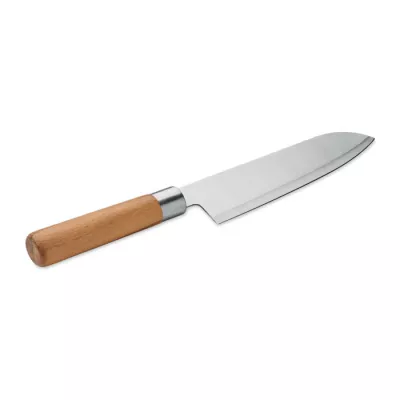 Nóż szefa kuchni z bukową rękojeścią SLICE - Srebrny (MO3157-14)