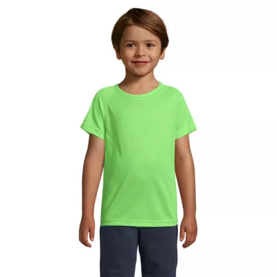 Koszulka sportowa dziecięca 140 g/m² Sol's SPORTY KIDS - Neon Green (S01166-NG)