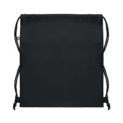 Worek z bawełny z recyklingu 220 g/m² PANDA BAG - Czarny (MO6550-03)