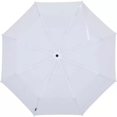 Renee – składany parasol 23 cale wyposażony w funkcję automatycznego otwierania i zamykania - Biały (13015901)