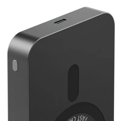 Magnetyczny power bank 10000 mAh Hama - czarny (VH037-03)