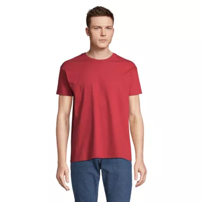 Koszulka męska bawełniana 190 g/m² Sol's IMPERIAL - Folk Red Twin (S11500-FR)