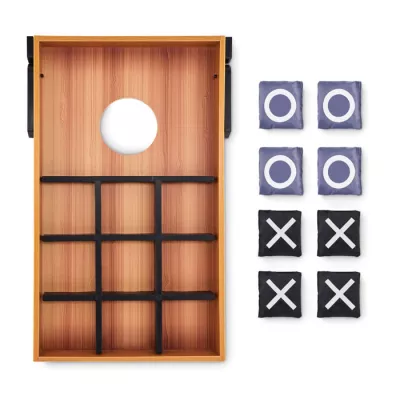 Gra cornhole i kółko i krzyżyk z MDF BAGGY - Drewna (MO6427-40)