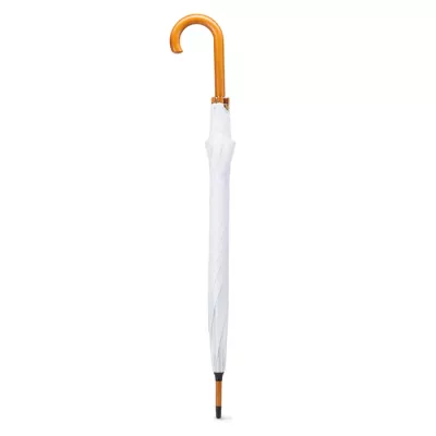 Parasol klasyczny 23" z drewnianym trzonem CALA - Bialy (KC5132-06)