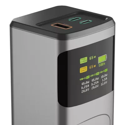 Power bank 20000 mAh Hama High Power 65W - grafitowy (VH028-15)