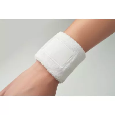 Opaska na nadgarstek z polibawełny TEKUBI - Bialy (MO2608-06)