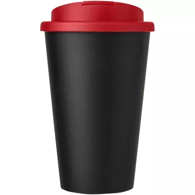 Americano® 350 ml tumbler with spill-proof lid - Czarny-Czerwony (21069516)