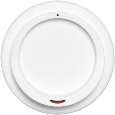 Kubek termiczny z serii Americano® o pojemności 350 ml z uchwytem - Biały-Pomarańczowy (21000223)