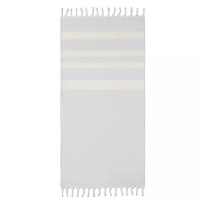 Ręcznik hammam z recyklingu 75x150 cm 140 g/m² AGOURA - Szary (MO6554-07)