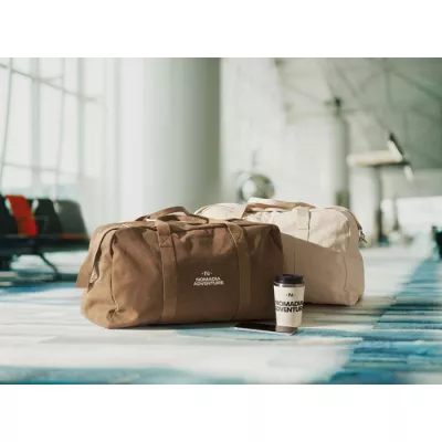 Torba podróżna z recyklingu 450 g/m² DUFFAS COLOUR - Khaki (MO2508-39)
