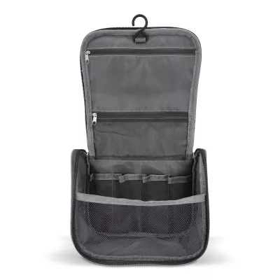 Torba podróżna na kosmetyki rPET 300D Kora - szary (LT95396-N0061)