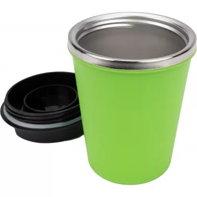 Kubek termiczny 350 ml z powłoką z recyklingu METODY - jasnozielony (8496229)