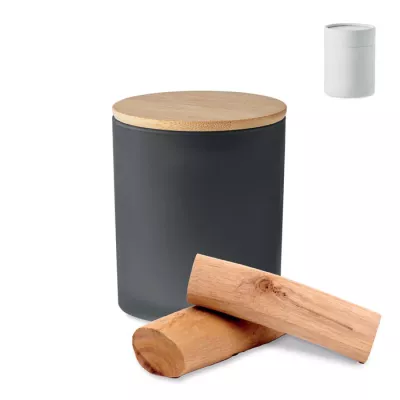 Świeca zapachowa w matowym szkle 120 g KEOPS SMALL - Czarny (MO6612-03)