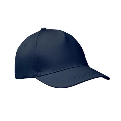 Czapka z daszkiem 5-panelowa z bawełny 160 g/m² BUZZ - Francuski Granat (MO1447-85)