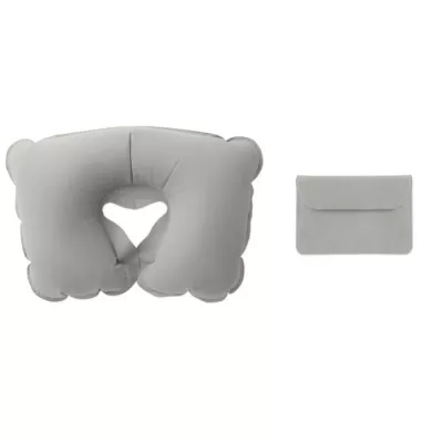 Poduszka podróżna dmuchana w etui TRAVELCONFORT - Szary (MO7265-07)