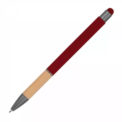 Długopis metalowy touch pen soft touch BRYGIDA - bordowy (1358102)