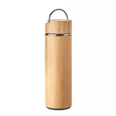 Termos dwuścienny z zaparzaczem 400 ml TAMPERE - Drewna (MO6272-40)