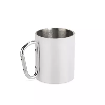 Kubek z recyklingowanej stali nierdzewnej VIVO 250 ml - biały (16405-01)