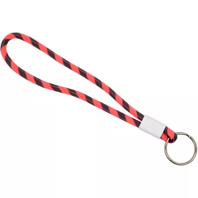 Regulowany brelok z terylenowym sznurkiem - Fluorescent Pink (IP14083076)