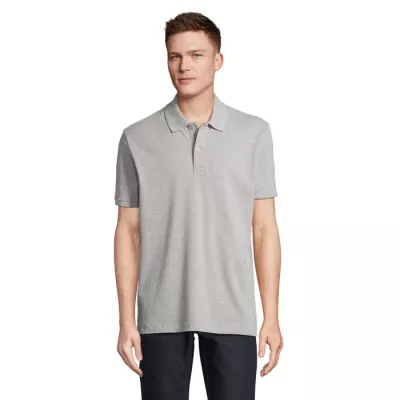 Koszulka polo organiczna 210 g/m² Sol's PEGASE - Szary Melanż 2 (S04242-GY)