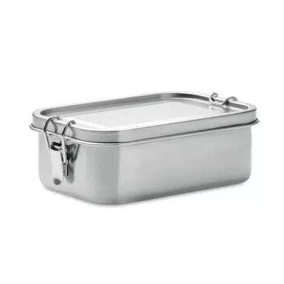 Lunchbox stalowy z klamrami 750 ml CHAN LUNCHBOX - Srebrny Mat (MO9938-16)