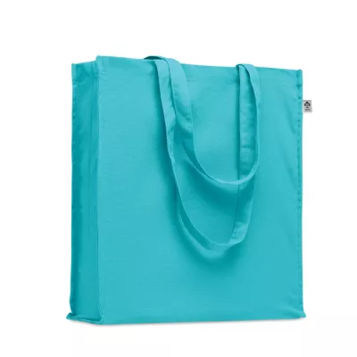 Torba z bawełny organicznej 220 g/m² BENTE COLOUR - Turkusowy (MO2197-12)