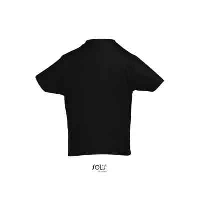 Koszulka dziecięca 190 g/m² Sol's IMPERIAL KIDS - Deep Black (S11770-DB)