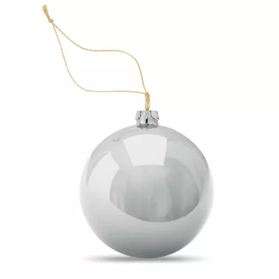 Bombka z płytką do sublimacji 6 cm HAPPY BALL - Srebrny (CX1466-14)
