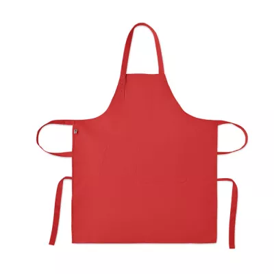 Fartuch z bawełny organicznej 240 g/m² GAMMA - Czerwony (MO2249-05)