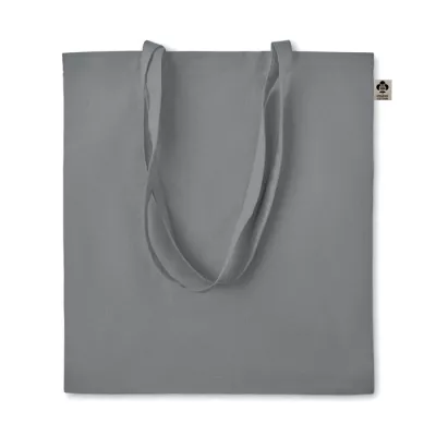 Torba z bawełny organicznej 140 g/m² ZIMDE COLOUR - Szary (MO6189-07)
