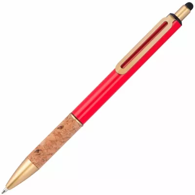 Długopis metalowy touch pen CAPRI - czerwony (369005)