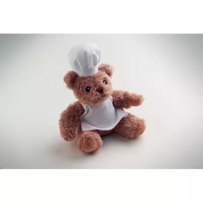 Miś pluszowy w stroju kucharza TEDDCHEF - Bialy (MO2837-06)