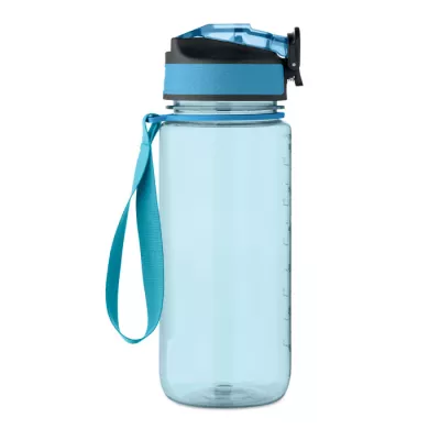 Butelka sportowa motywacyjna z RPET 700 ml ENKEL - Przezroczysty Blekitny (MO2792-52)