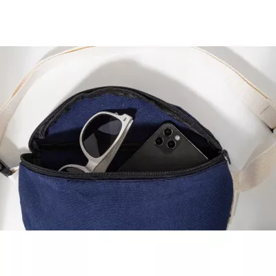 Rekan Hip torba biodrowa z recyklingowanego płótna - niebieski (AP800121-06)