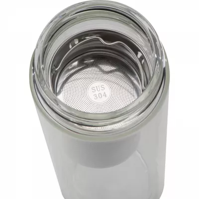 Butelka szklana termiczna 420 ml HENDRIK - przeźroczysty (6134366)