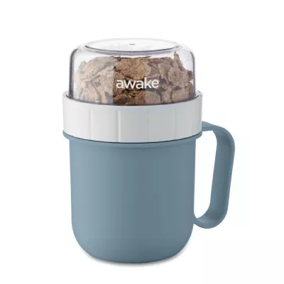 Kubek śniadaniowy z pojemnikiem 450 ml CUP ON GO - Petrol (MO2679-20)