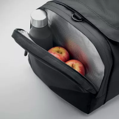 Torba sportowa duża z RPET 300D VALLEY DUFFLE - Czarny (MO2053-03)