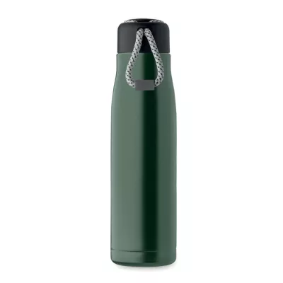 Butelka termiczna z uchwytem sznurkowym 500 ml CORDLE - Ciemnozielony (MO2413-60)