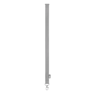 Smycz z RPET 20 mm z karabińczykiem LANY RPET - Szary (MO6100-07)