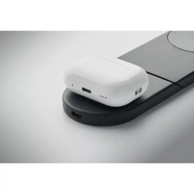 Ładowarka magnetyczna 3 w 1 składana 15W ELASTI - Czarny (MO3206-03)