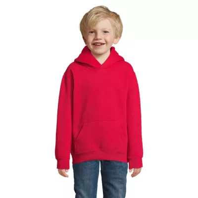 Bluza dziecięca z kapturem 280 g/m² Sol's SLAM KIDS - Czerwony (S13255-RD)