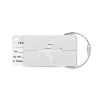 Zawieszka na bagaż aluminiowa FLY TAG - Srebrny Mat (MO9508-16)