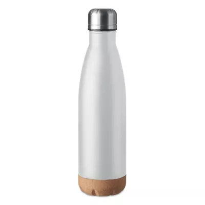 Butelka termiczna z korkową podstawą 500 ml ASPEN CORK - Bialy (MO6313-06)