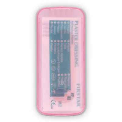 Pudełko z 5 plastrami z polietylenu (56 × 18 mm) - różowy (LT90320-N0076)